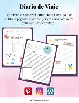 Diario de viaje: Planifica tus vacaciones (Teacher-Made)