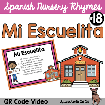 Preview of Mi Escuelita Cancion Infantil Spanish Nursery Rhyme Song