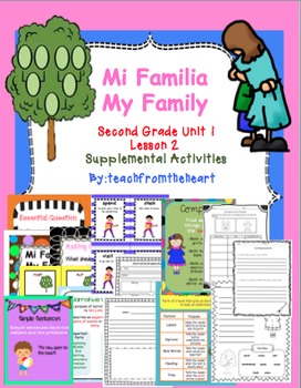 Preview of Mi Familia, My Family (Journeys Second Grade Unit 1 Lesson 2)