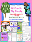 Mi Familia, My Family (Journeys Second Grade Unit 1 Lesson 2)