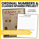 Mi Horario Proyecto | Spanish Classes & Ordinal Numbers Project