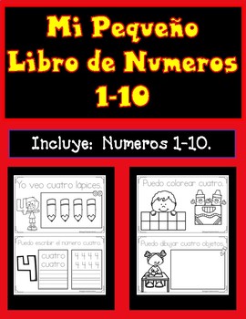 Preview of Mi Librito de los numeros 1-10