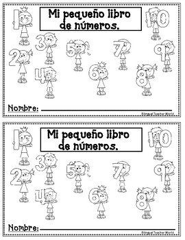 Mini libros Los Numeros (English and Spanish) – Bilingual Marketplace