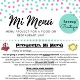 Mi Menú / My Menu Food Project
