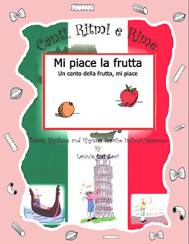 Preview of Italian Fruit Words (Mi Piace la Frutta) with  Rap-like Chant and MP3