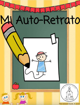 Preview of Mi Auto-Retrato - Escritura, Pósters, Vocabulario, Lectura Guiada - Pre-K