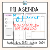 Mi agenda My planner sample SEPTIEMBRE 2023