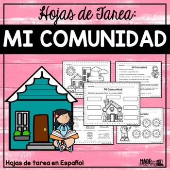 Preview of Mi comunidad | Spanish Worksheets