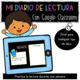 Mi diario de lectura- Spanish Reading Journal - Distance Learning