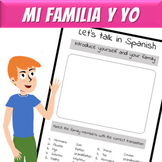 Mi familia actividad - My family - Spanish vocabulary for 