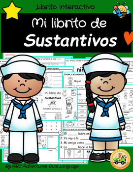 Preview of Mi librito de Sustantivos / My Nouns Book in Spanish