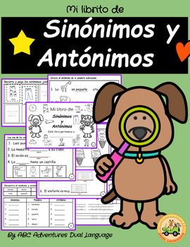 Preview of Mi libro de Sinónimos y Antónimos / My Synonyms and Antonyms in Spanish