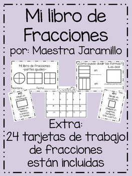 Preview of Mi libro de fracciones - Spanish Fraction Booklet
