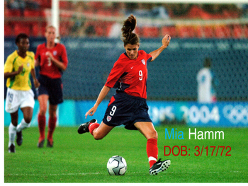 Preview of Mia Hamm- Biography of a famous female soccer player