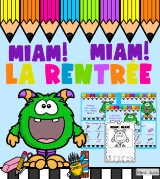 Preview of Miam! La rentrée - French Back To School Literacy