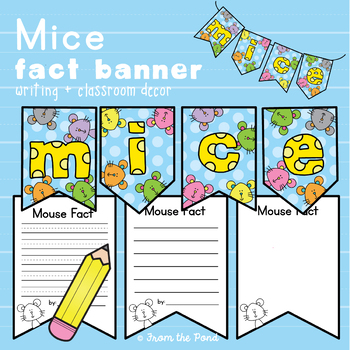 Preview of Mice Informational Writing Activity Banner