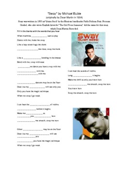 Song Michael Buble worksheet