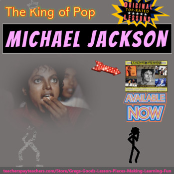 Preview of Michael Jackson: 25 slides with text, hyperlinks, primary sources, & handouts)