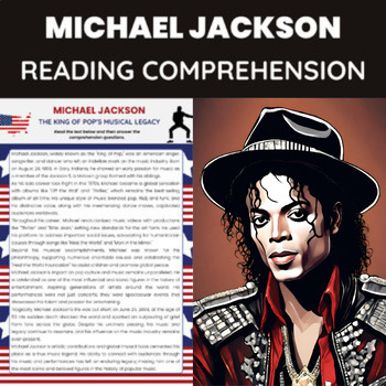 michael jackson biography worksheet