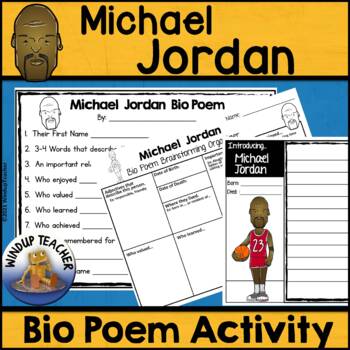 Preview of Michael Jordan Biography Poem Activity and Writing Paper