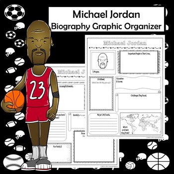 Preview of Michael Jordan Biography Research Graphic Organizer