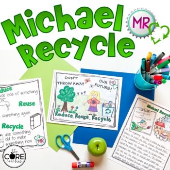 Preview of Michael Recycle Read Aloud - Earth Day Activities - Reading Comprehension