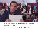 The Office: "A blank sheet of paper equals endless opportu