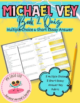 Preview of Michael Vey Book 2 QUIZ: Rise of the Elgen| Book Study|Michael Vey|Middle School