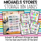 Michaels Storage Bin Labels