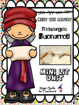 Preview of Michelangelo Buonarroti -  Mini Lit Unit -FREE SAMPLER - Michelangelo Unit