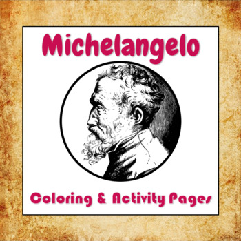 Michelangelo Coloring and Activity Book Pages by ThinkPsych | TpT