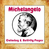 Michelangelo Coloring and Activity Book Pages - Good for D