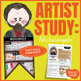 Michelangelo  - Famous Artists Fact File and Biography Craftivity