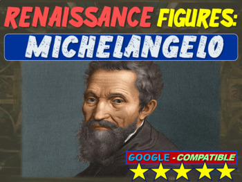 Preview of Michelangelo!  Visual, textual, engaging 18-slide PowerPoint