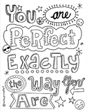 You Are Perfect Coloring Page