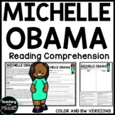 First Lady Michelle Obama Biography Reading Comprehension 