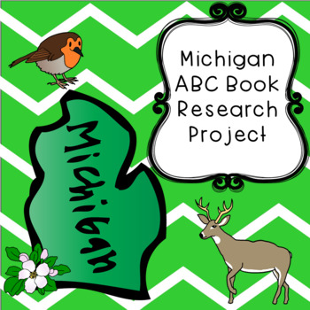 Preview of Michigan ABC Book Research Project--Digital and Paper-Based