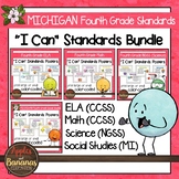 Michigan Fourth Grade Standards Bundle "I Can" Posters