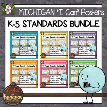 Preview of Michigan K-5 Standards Posters BUNDLE