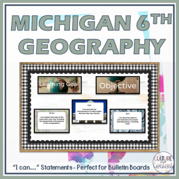 Preview of Michigan State Social Studies Standards Geography