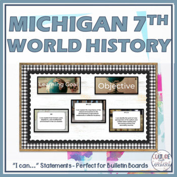 Preview of Michigan State Social Studies Standards World History