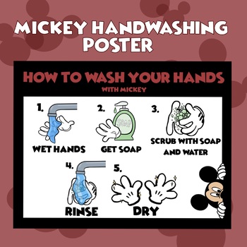 Preview of Classroom Signs | Mickey Handwashing