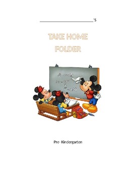 Preview of Mickey Homework Folder Cover