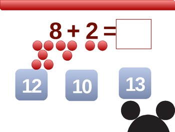 Mickey Math Addition: 2-10 addition problems for kindergarten, pre-K & more!