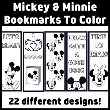 disney bookmarks teaching resources teachers pay teachers