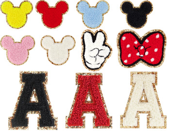 Preview of Mickey/ Minnie Patch Letters/ Accessories Bundle
