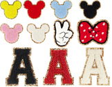 Mickey/ Minnie Patch Letters/ Accessories Bundle
