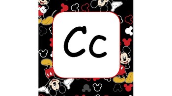 mickey mouse alphabet cards by anishia romo teachers pay