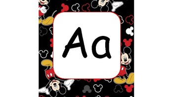 Preview of Mickey-Themed Alphabet Squares