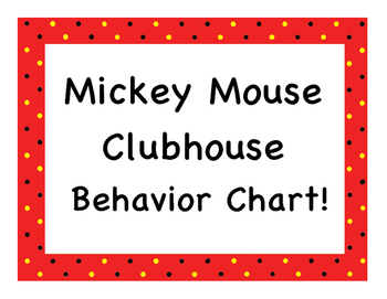 Mickey Mouse Reward Chart Printable